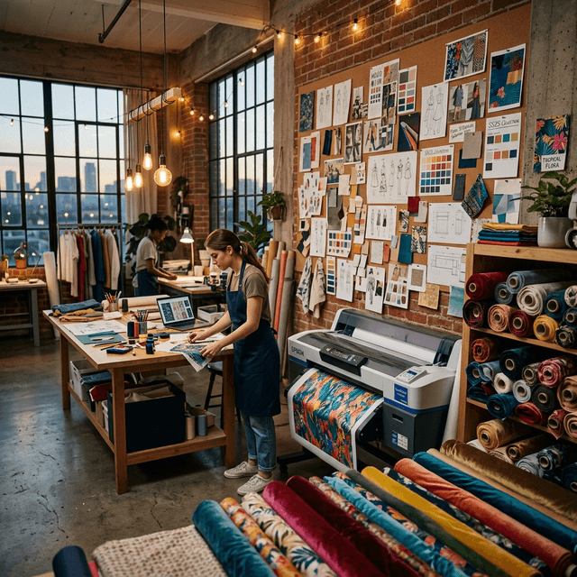 Screen printing workspace